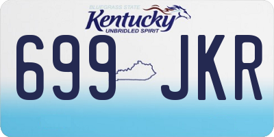 KY license plate 699JKR