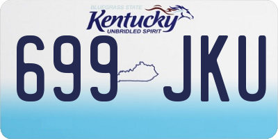 KY license plate 699JKU