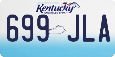 KY license plate 699JLA