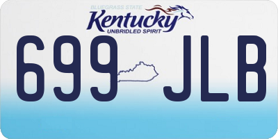 KY license plate 699JLB
