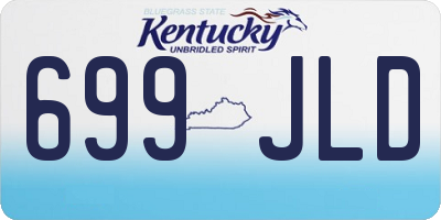 KY license plate 699JLD