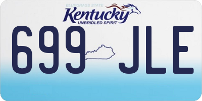 KY license plate 699JLE