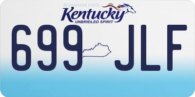 KY license plate 699JLF