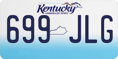 KY license plate 699JLG