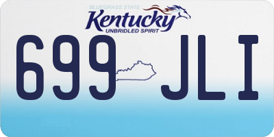 KY license plate 699JLI