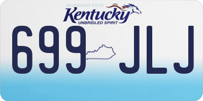 KY license plate 699JLJ