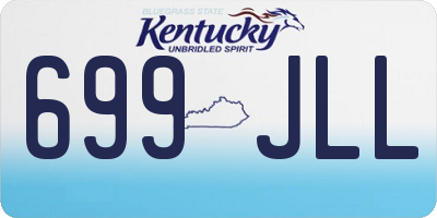 KY license plate 699JLL