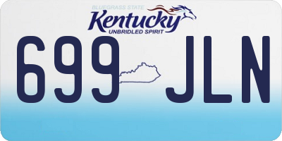 KY license plate 699JLN