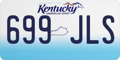 KY license plate 699JLS