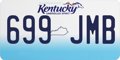 KY license plate 699JMB