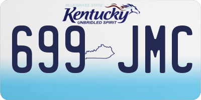 KY license plate 699JMC