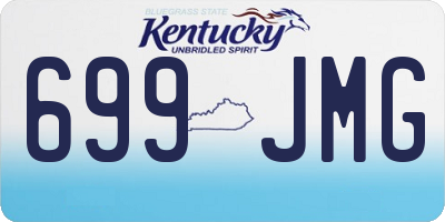 KY license plate 699JMG