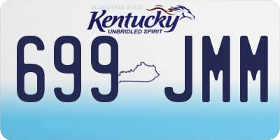 KY license plate 699JMM