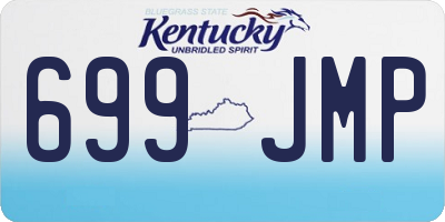 KY license plate 699JMP