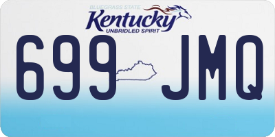 KY license plate 699JMQ