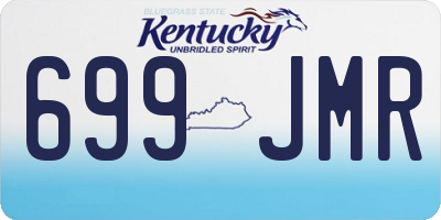 KY license plate 699JMR