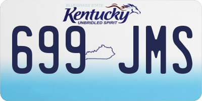 KY license plate 699JMS