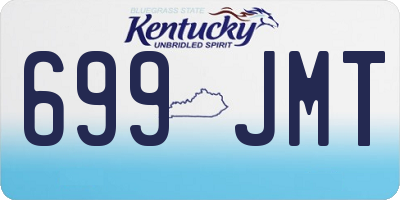 KY license plate 699JMT