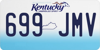 KY license plate 699JMV