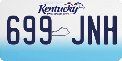 KY license plate 699JNH