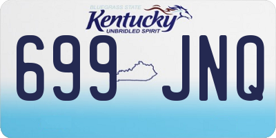 KY license plate 699JNQ