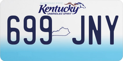KY license plate 699JNY