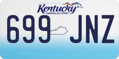 KY license plate 699JNZ
