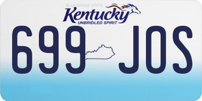 KY license plate 699JOS