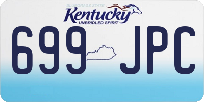 KY license plate 699JPC