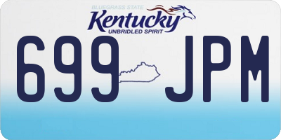 KY license plate 699JPM