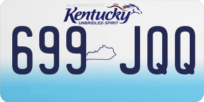KY license plate 699JQQ