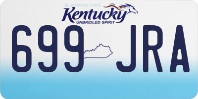 KY license plate 699JRA