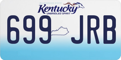 KY license plate 699JRB