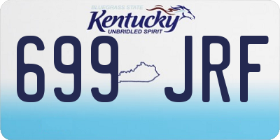 KY license plate 699JRF