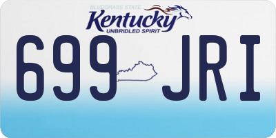 KY license plate 699JRI