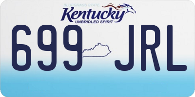 KY license plate 699JRL