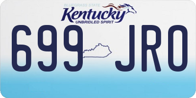 KY license plate 699JRO