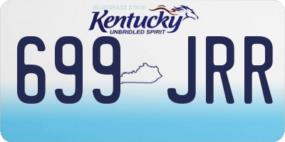KY license plate 699JRR