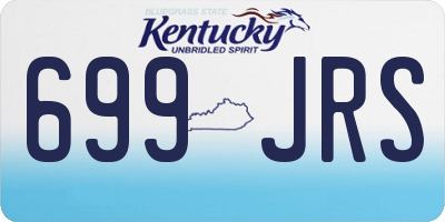 KY license plate 699JRS