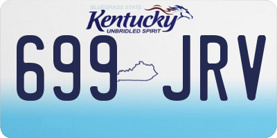 KY license plate 699JRV