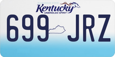 KY license plate 699JRZ