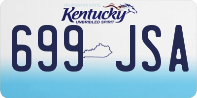 KY license plate 699JSA