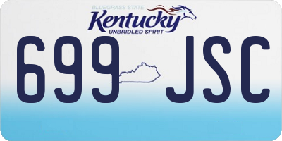 KY license plate 699JSC