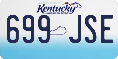 KY license plate 699JSE