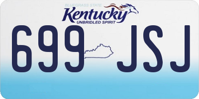 KY license plate 699JSJ