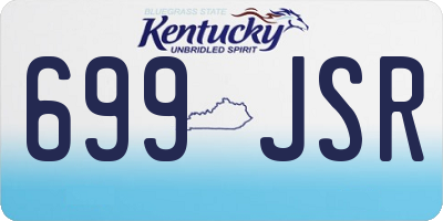 KY license plate 699JSR