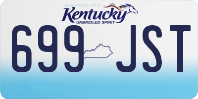 KY license plate 699JST
