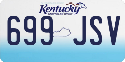 KY license plate 699JSV