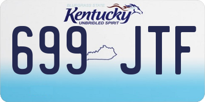 KY license plate 699JTF