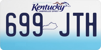 KY license plate 699JTH